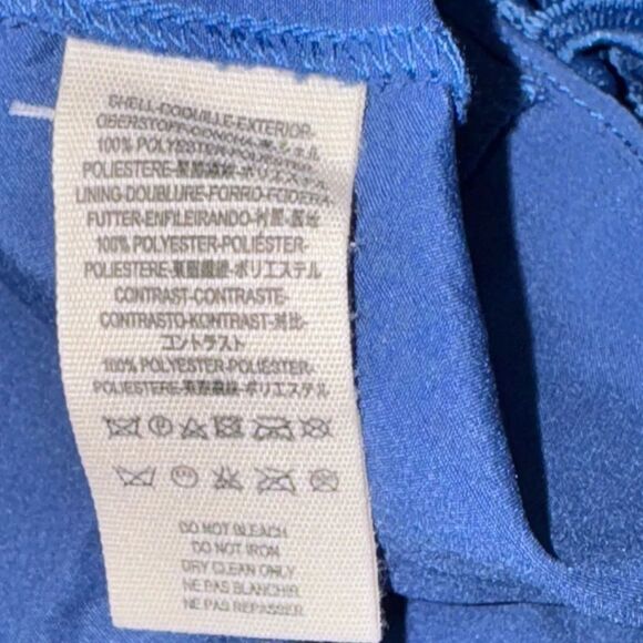 NWT Saylor x Free People BLUE Hollie Lace mock turtle neck Mini Dress  sz small - Picture 7 of 10